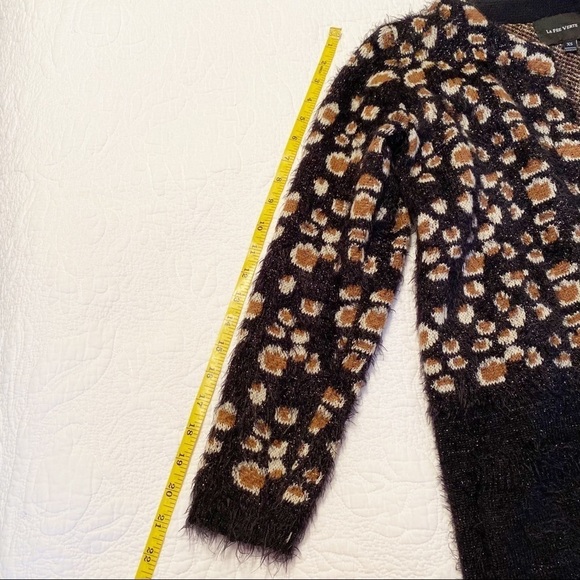 Anthropologie La Fee Verte Leopard Eyelash Cardigan - XS - Picture 10 of 14